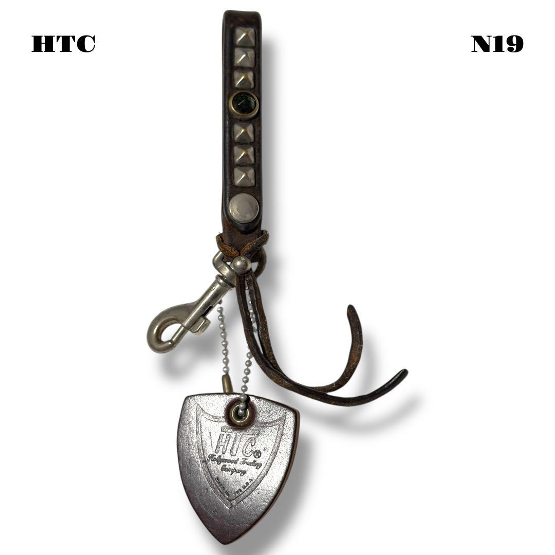 ★限定出品★ HTC レザー スタッズ キーリング キーホルダー ベルト ループ