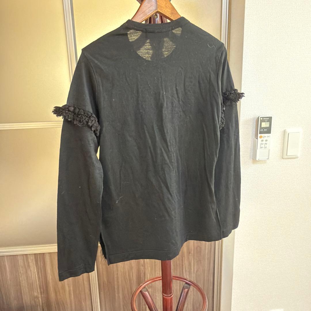 トリココムデギャルソン　装飾フリル長袖トップス