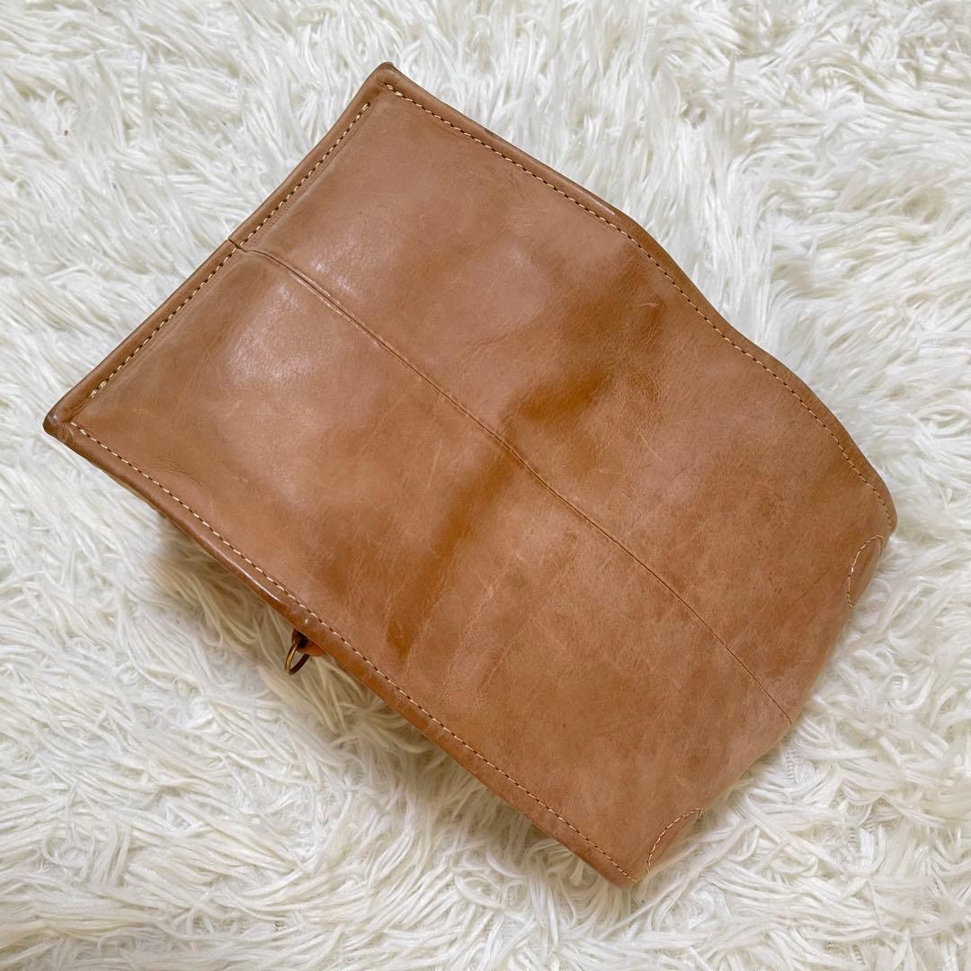 Laluce　ラルーチェ　バゲットバッグM　normal　ヌメ革　革タグ　肩紐