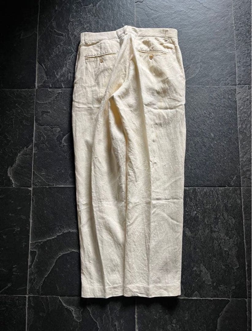 Polo by Ralph Lauren リネンスラックス アイボリー