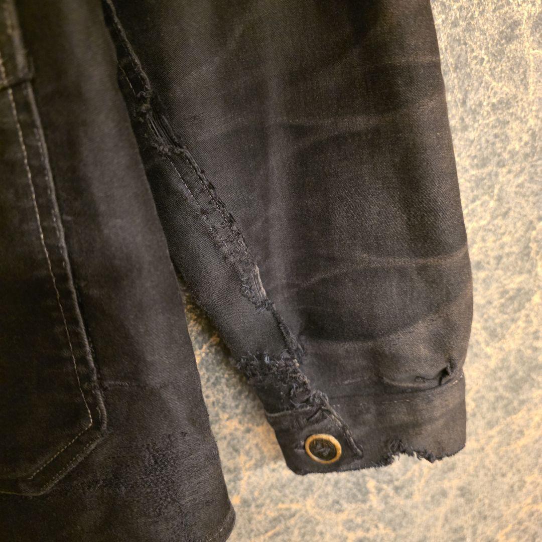 1930s ル・トラヴァイユール　ブラックモールスキンJKT ブラックフェード