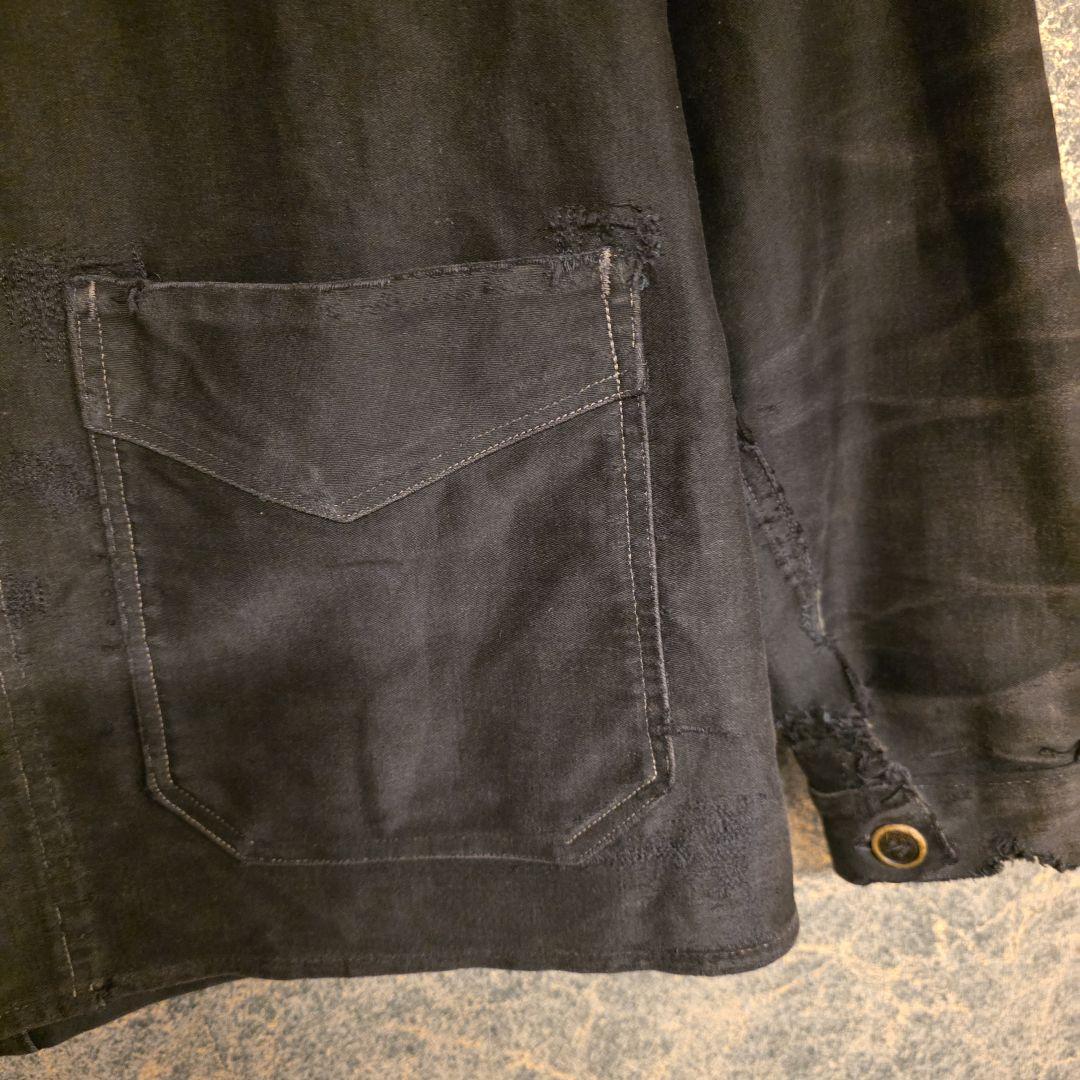 1930s ル・トラヴァイユール　ブラックモールスキンJKT ブラックフェード