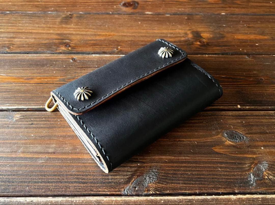 【トラッカーウォレット 3つ折り/ヌメ革】