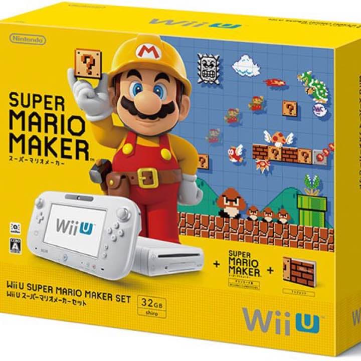WiiU スーパーマリオメーカーセット ソフト1本付き 数回使用