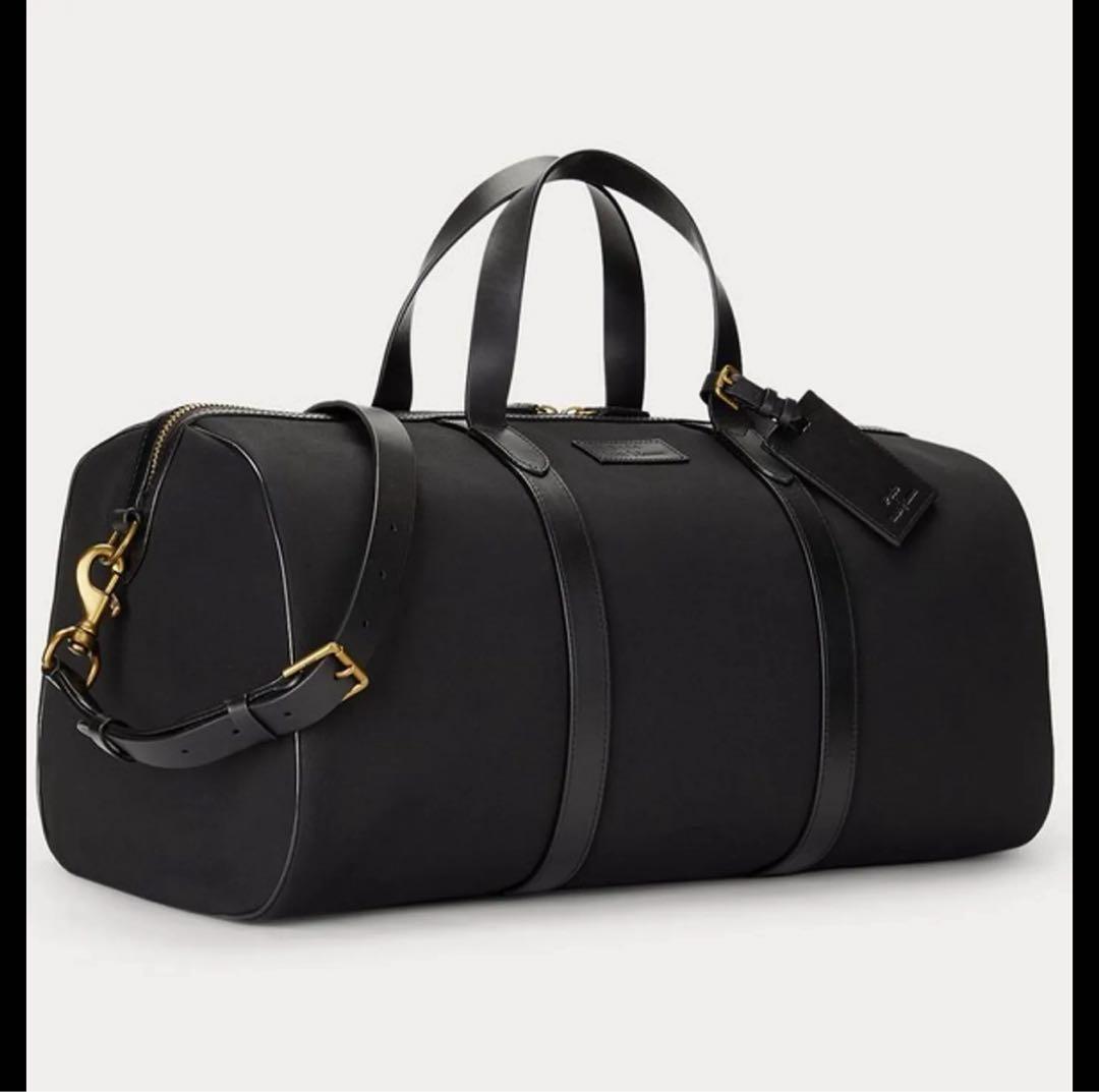 未使用級✨ポロラルフローレン ボストンバッグ 2way レザー ブラック 現行品