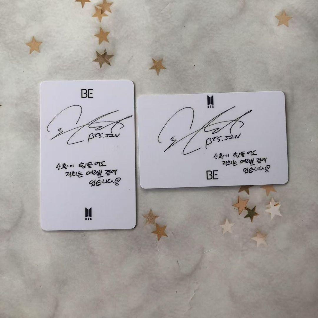 BTS BE 韓国 限定 未公開フォト ラキドロ JIN ジン トレカ 2枚