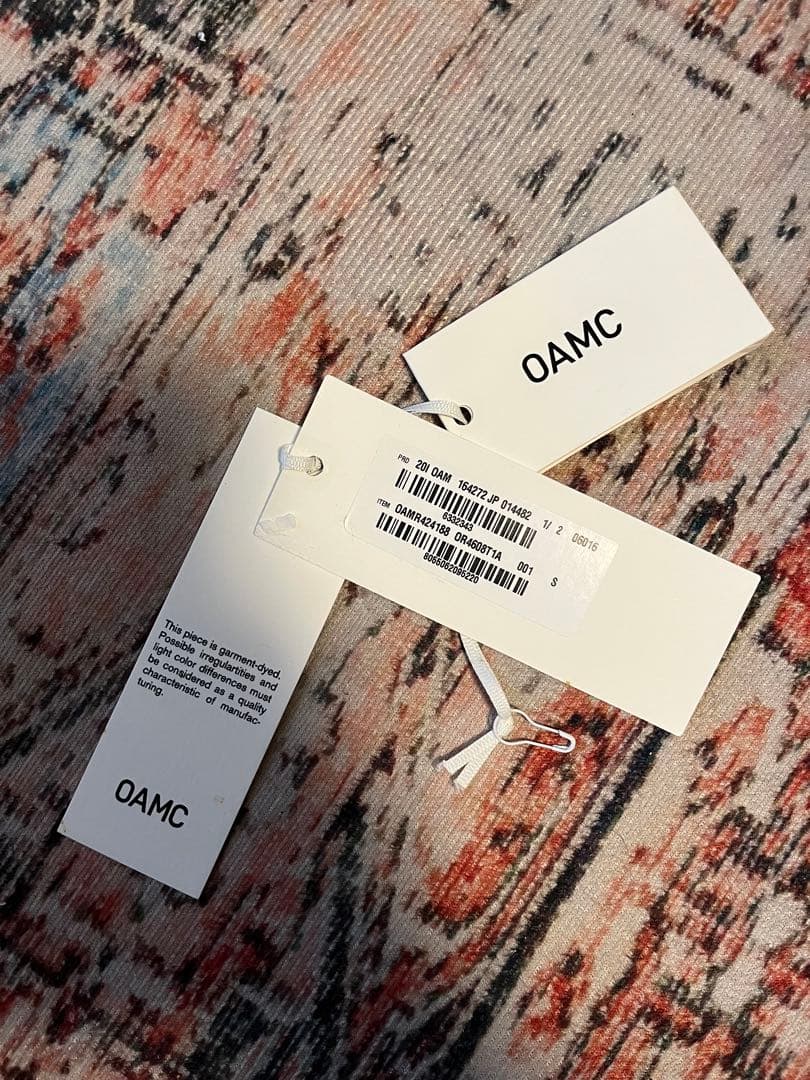OAMC オーエーエムシー キルティングジャケット LINER ライナー S
