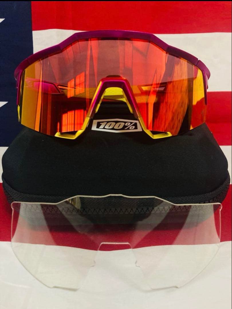 100% Speedcraft サングラス ピンク/オレンジ