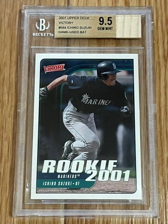 その他 2001 UD VICTORY ICHIRO USED BAT BGS 9.5