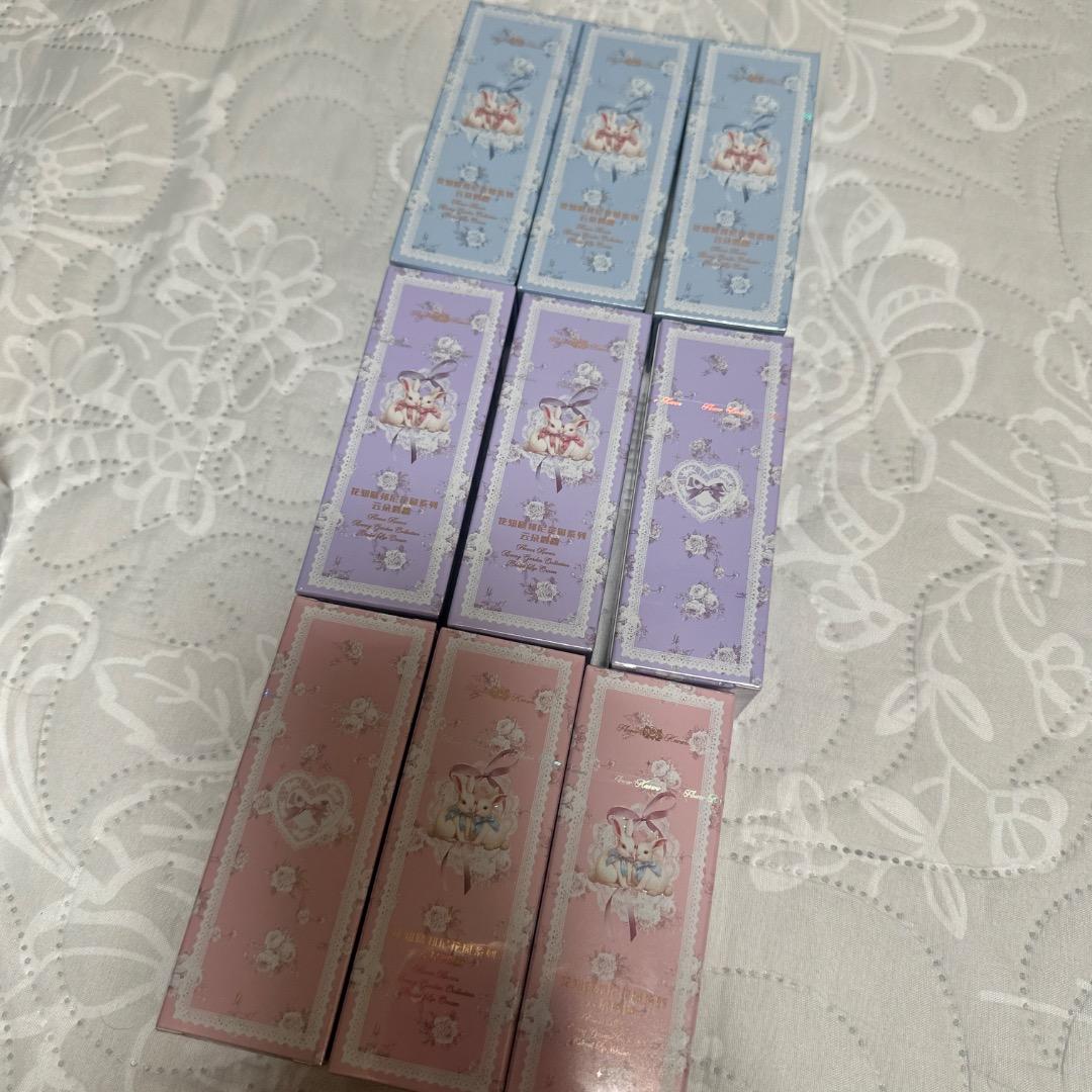 バラ売り可能　フラワーノーズ　バニーガーデン　シフォンマットリップ＜9色＞セット