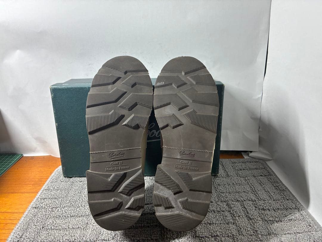 純正箱付 Paraboot ORSAY/GRIFF II 4 ホワイト/ベージュ