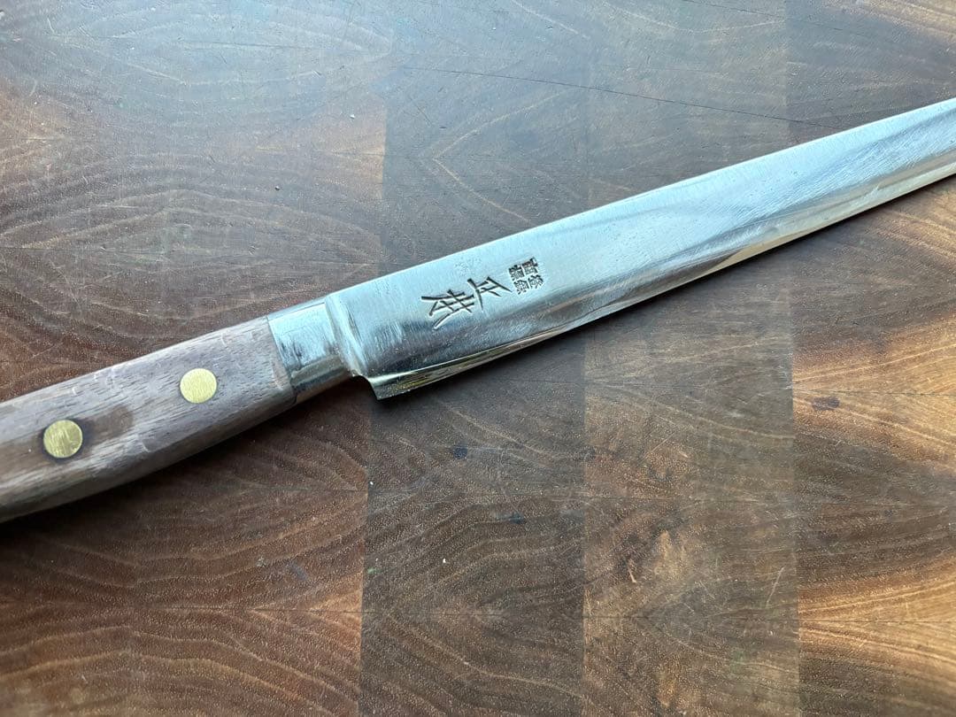 正本　最上　切付　筋引　270mm 9寸　包丁　全鋼　ハガネ　スライサー