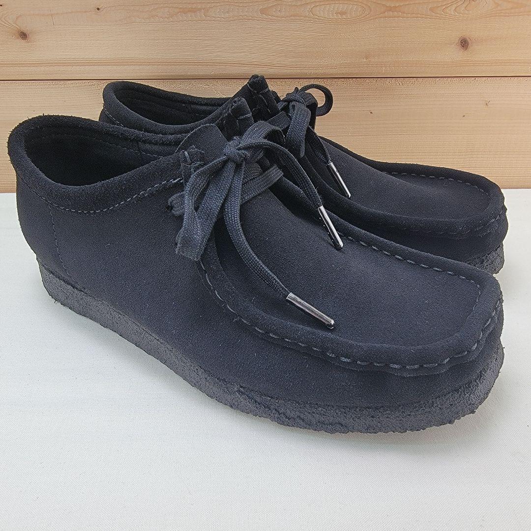 クラークス ワラビー ブラック スエード UK6 24.5cm
