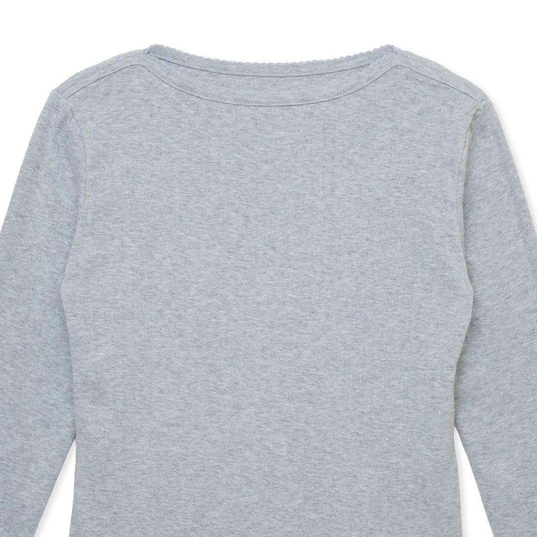 シシクイ　Eyelet P / GRAY カットソー　グレー