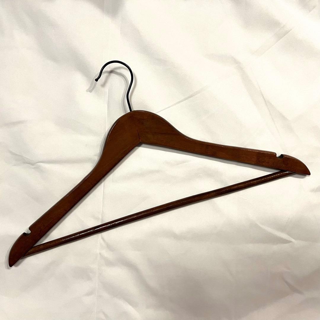 30本セット Ecru木製ハンガー EC－100 アンティークブラウン