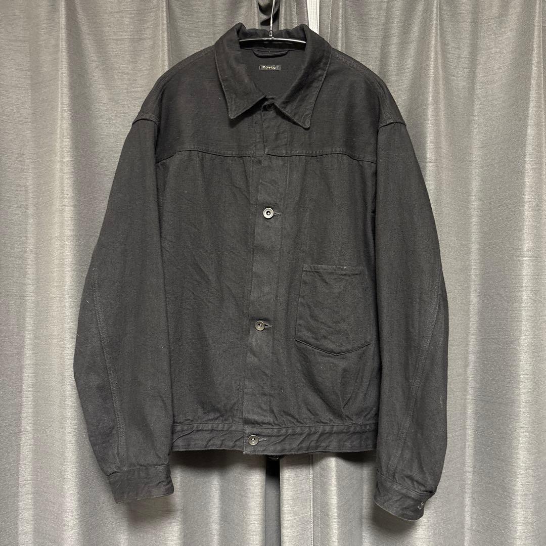 【25SS】COMOLI デニムジャケット ブラック サイズ2