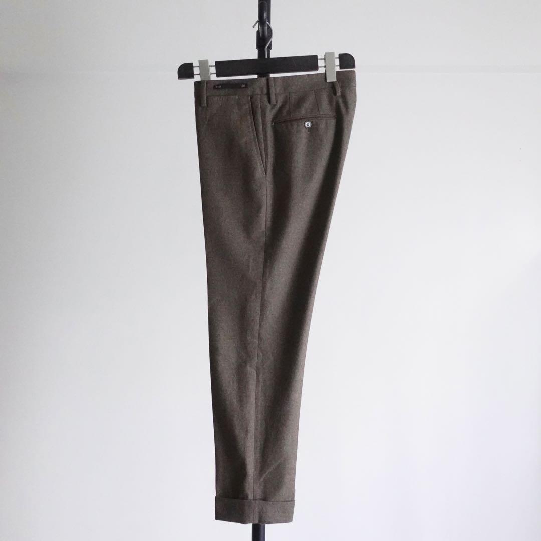 【極美品】PT01 ウールフランネル　トラウザーズ　EVOFit ブラウン　46