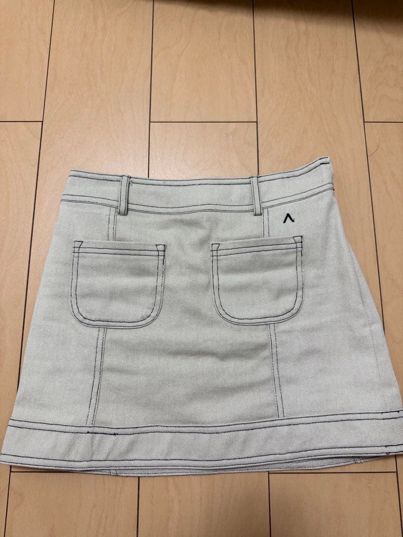 スカート andmary / Back ribbon mini skirt M