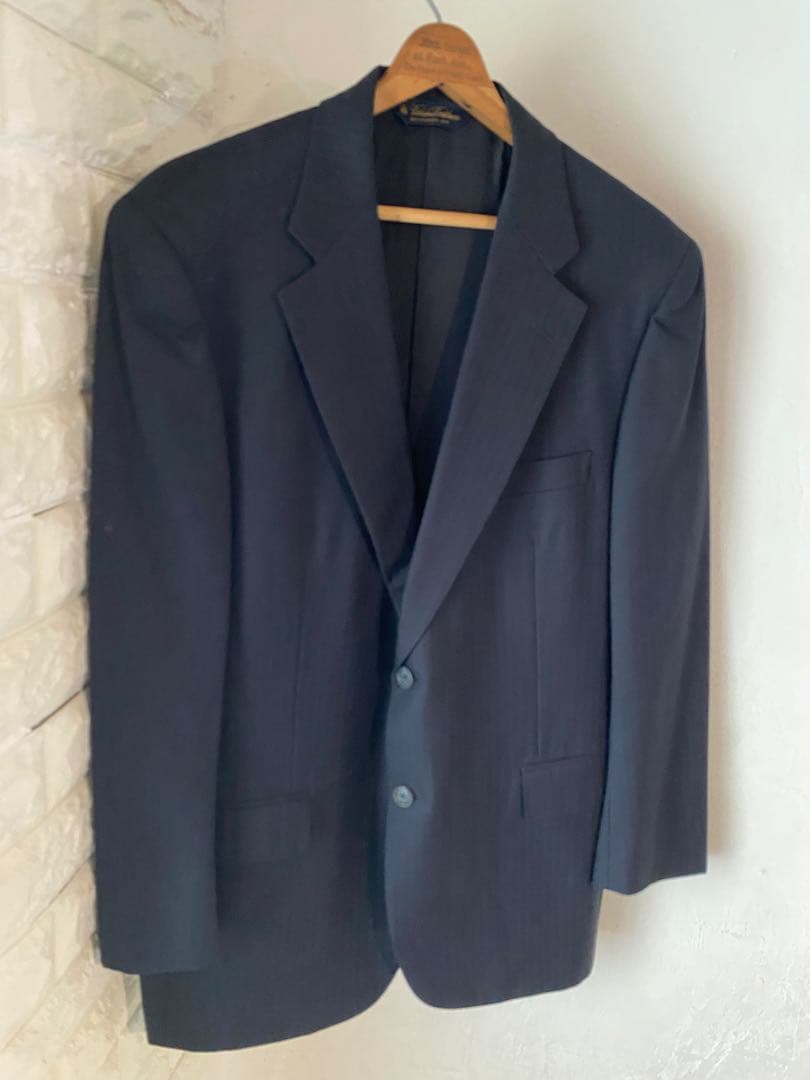 名作 ブルックスブラザーズ スーツ ストライプ hbt ネイビー