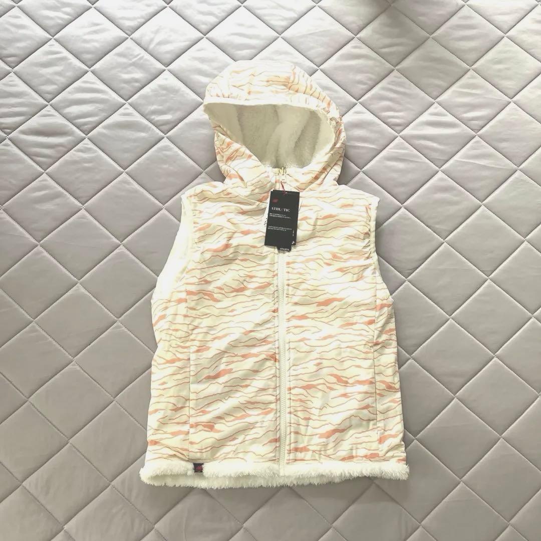 M 新品　ニューバランスゴルフウェア　レディース　ボアベスト 白 ホワイト