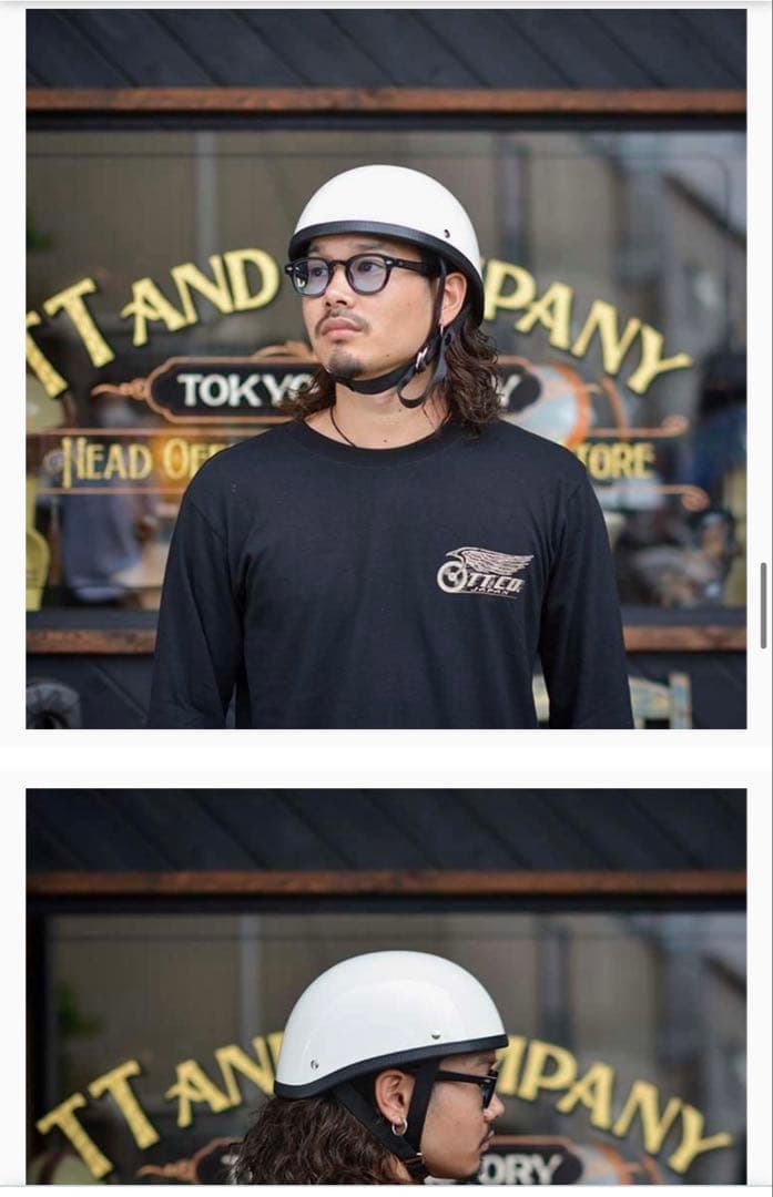TT&CO. バイクヘルメットハーフUSAイーグル公道使用不可ハーレーアメリカン