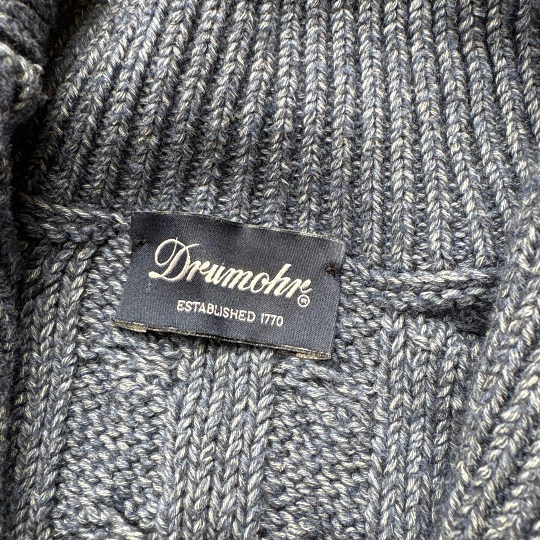 美品　Druimohir ブルーグレー カーディガン 48