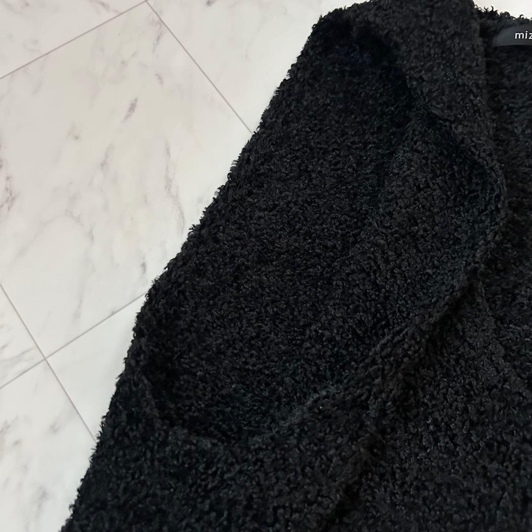 美品✨mizuiroindミズイロインド ヘアリーヤーンワイド Vネックベスト