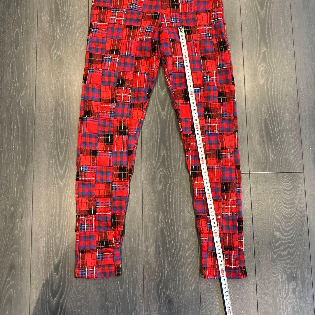 Comme des garçons  plus チェックレギンスSレッド