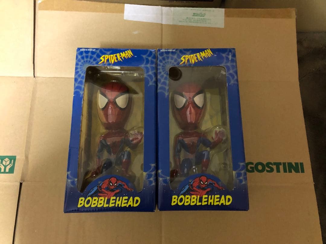 スパイダーマン ボブルヘッド 2体セット