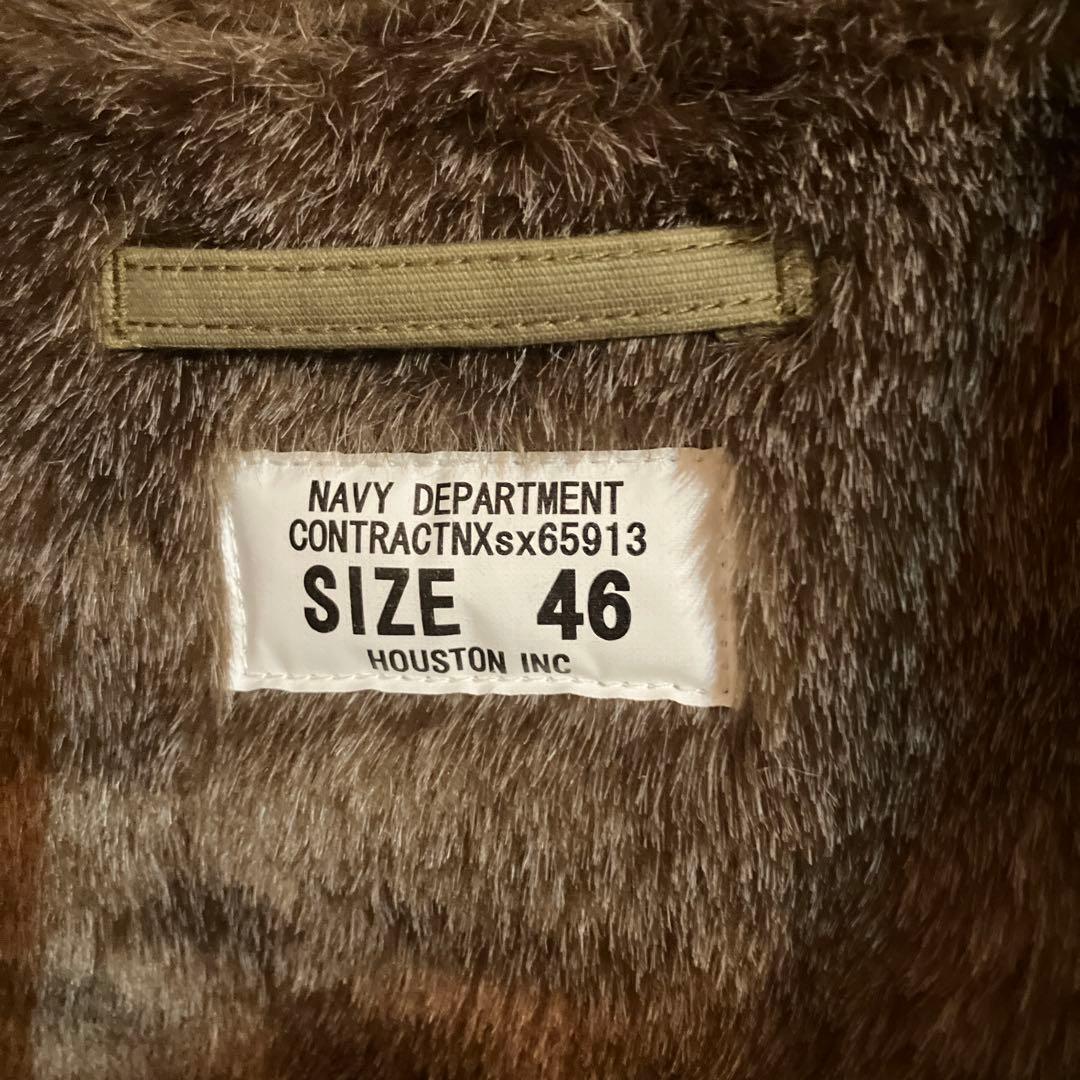 新品同様　HOUSTON USN ミリタリージャケット サイズ 46大きいサイズ