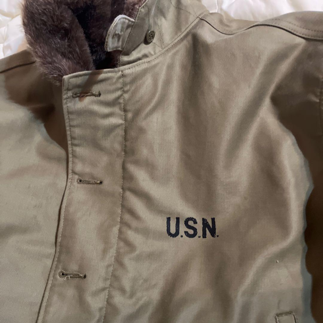 新品同様　HOUSTON USN ミリタリージャケット サイズ 46大きいサイズ