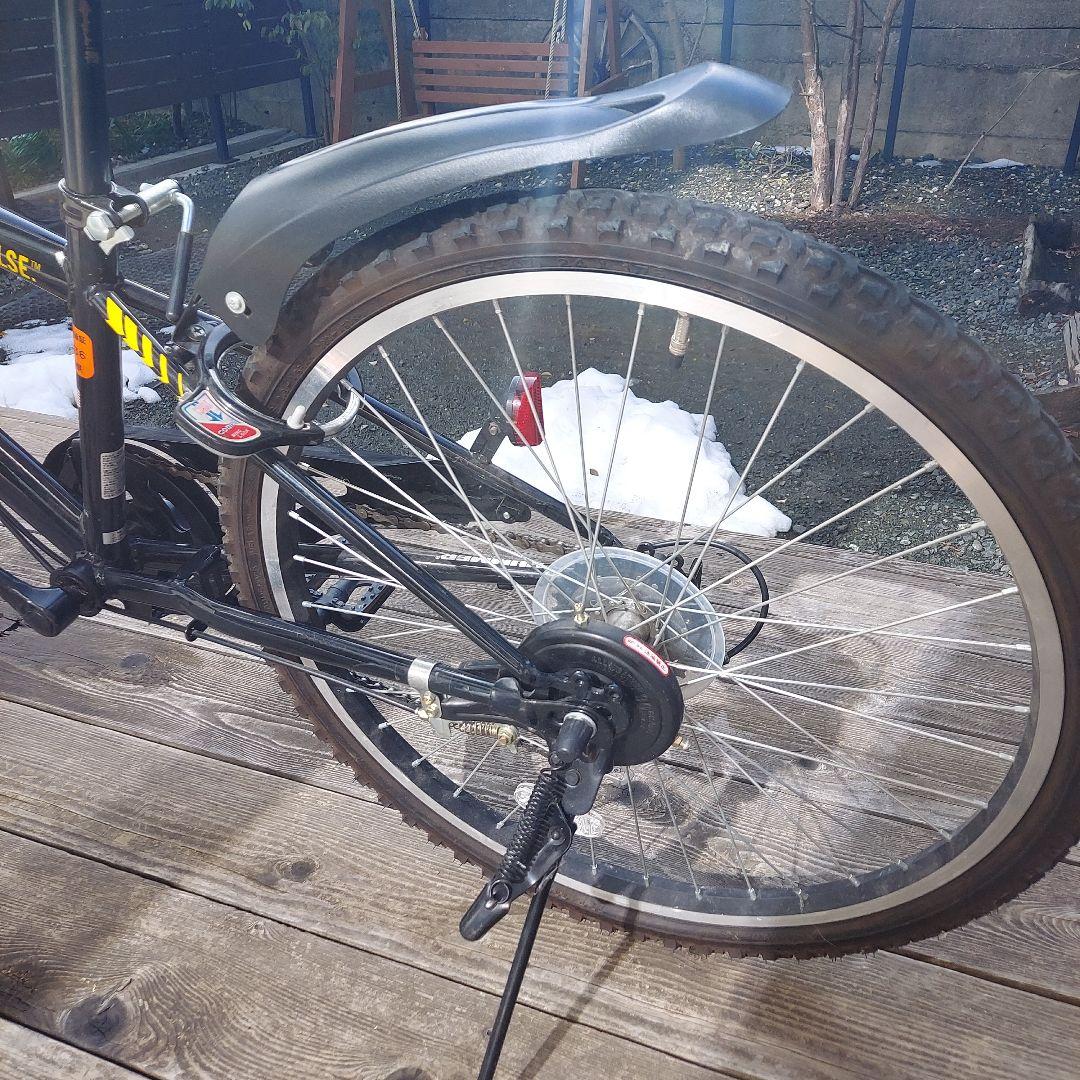 HUMMER キッズサイクル 黒/黄色24型6段ギア長浜市～南彦根まで配送無料