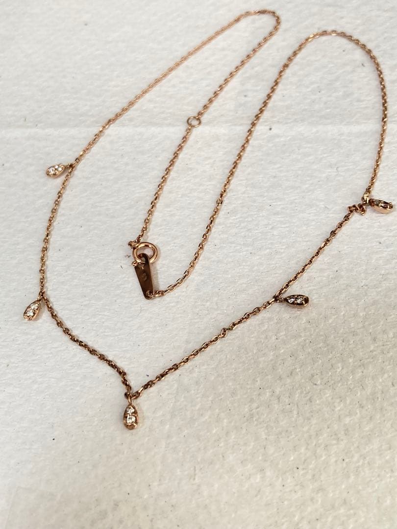 k10 ダイヤモンド　ネックレス　組曲　1.95g