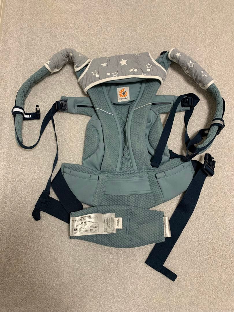 エルゴベビー オムニ ブリーズ 抱っこ紐 ストレートブルー　メッシュ