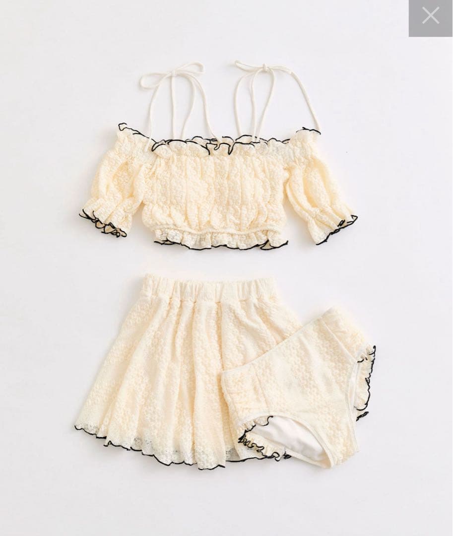 OLIVE des OLIVE レースシャーリングswim wear