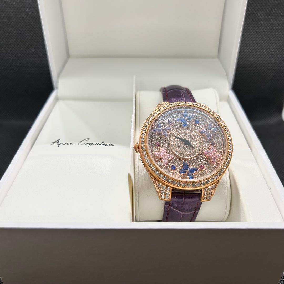 【未使用】アンコキーヌ　レディース　腕時計　バタフライガーデン