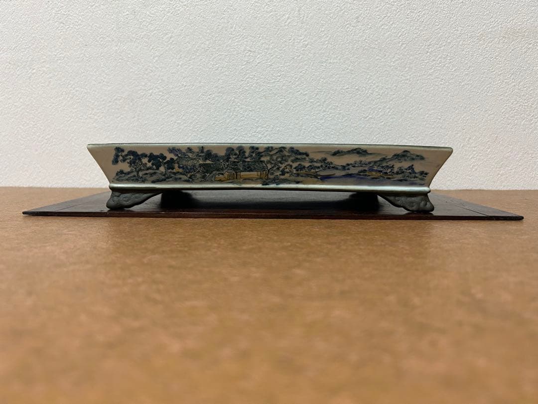 陶翠　絵鉢　盆栽鉢　小品盆栽　山野草