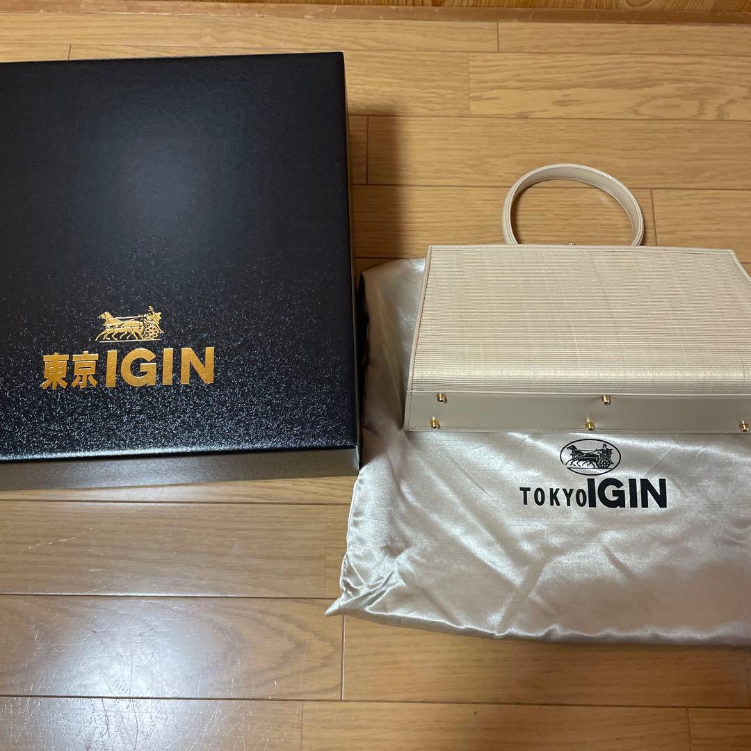 東京IGIN 白ホースヘア　バッグ