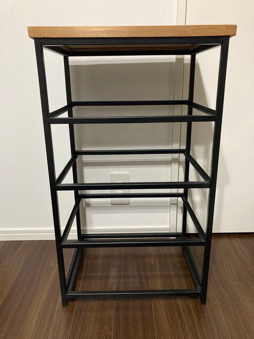 【東谷 チェスト4D HRN-182 302】天然木×スチール】4段引き出し