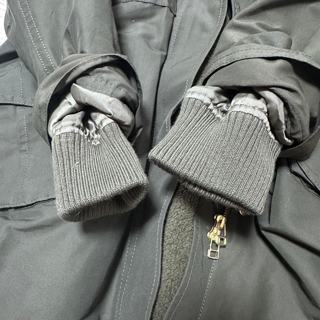 新品未使用タグ付 LANVIN en Bleu ボアライナー付モッズコート 38