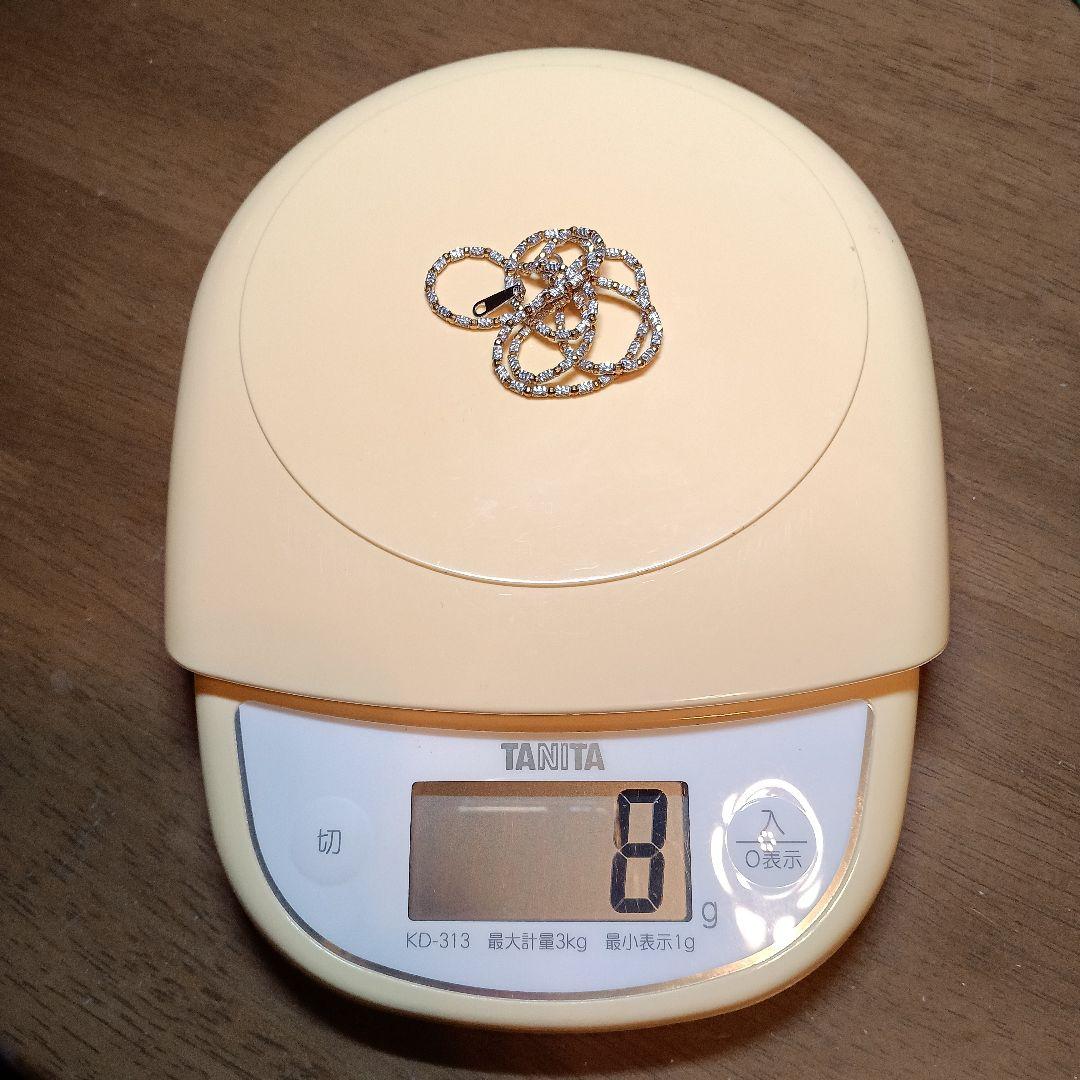 K18ネックレス　ホワイトゴールド　希少デザイン