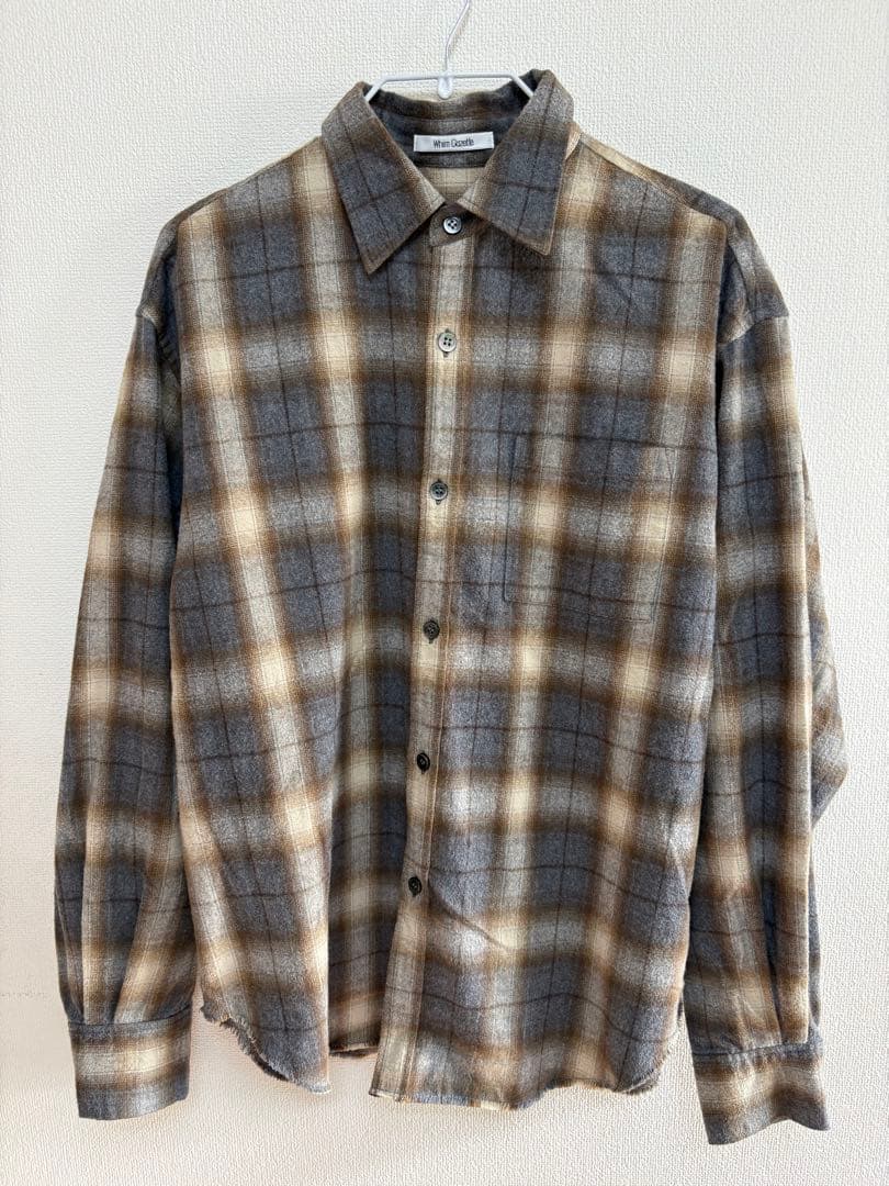 極美品✨️【Whim Gazette】シャギー チェック シャツ サイズフリー