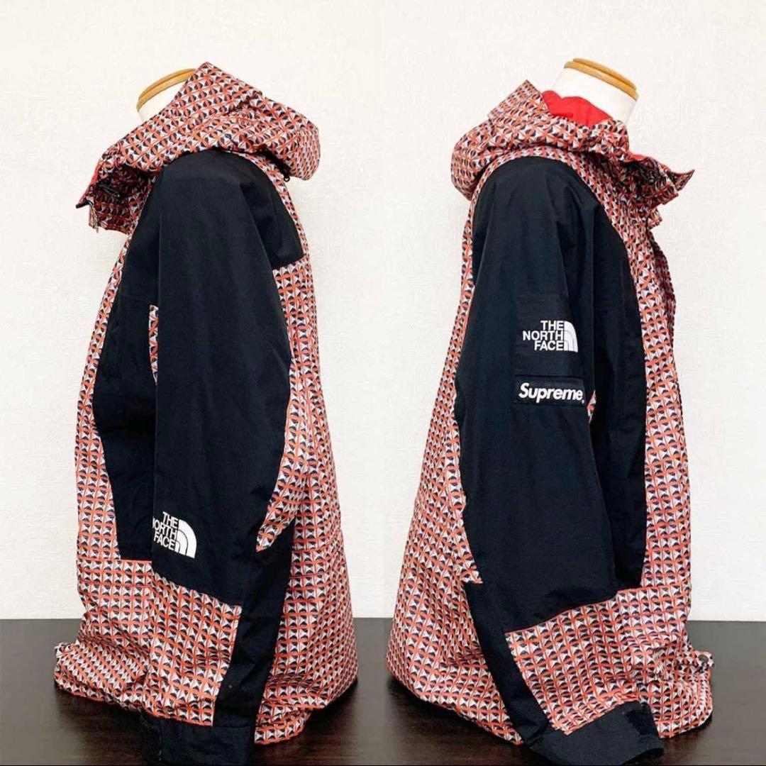 【美品】シュプリーム×ザ ノースフェイス スタッズ マウンテンジャケット 赤