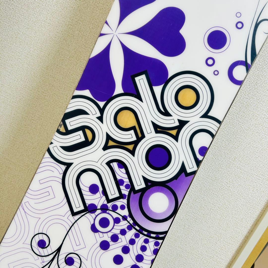 【美品】SALOMON LOTUS 147cm スノーボード 板 花柄