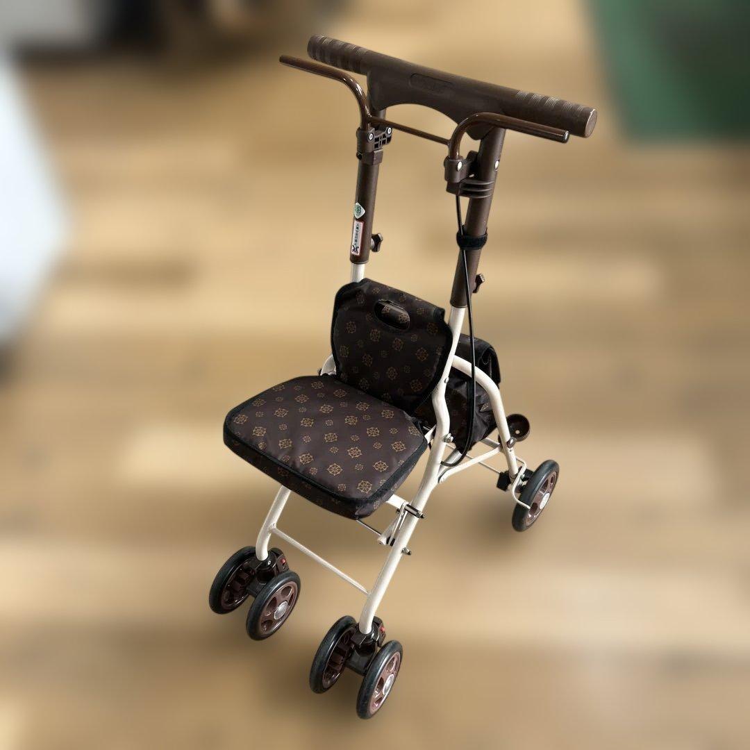 ブラウン　シルバーカー　シプール　介護　コンパクトタイプ　SICP02