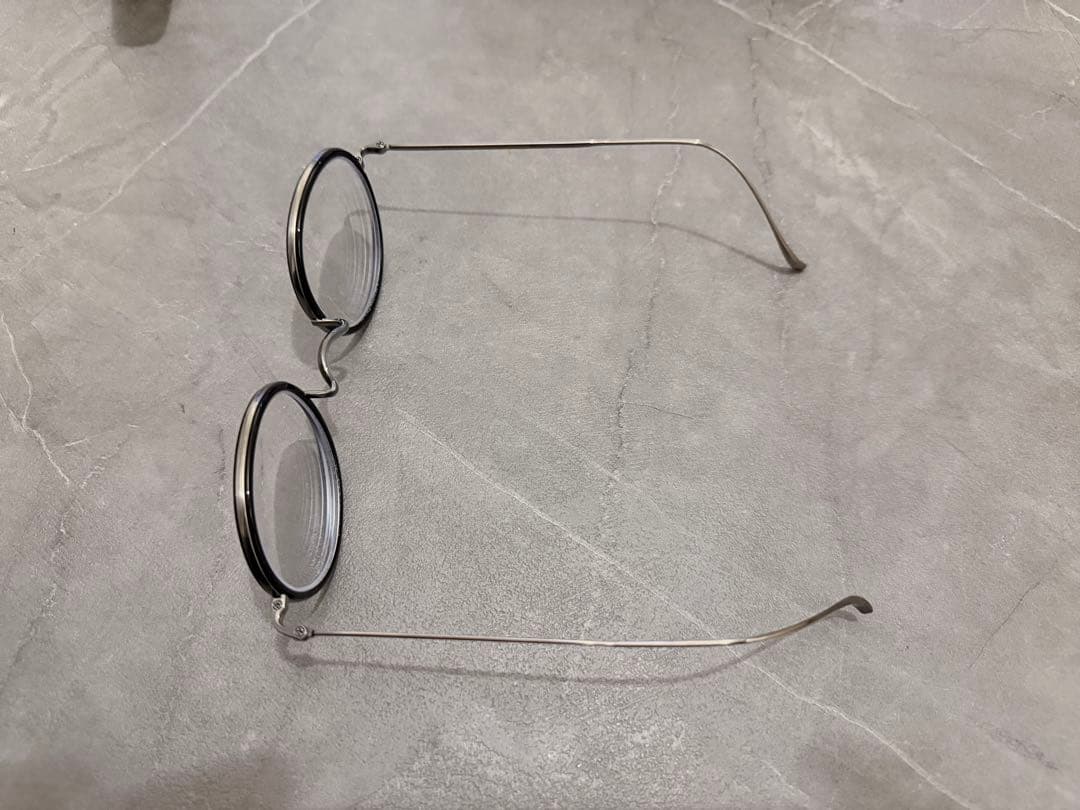 金子眼鏡 ラウンドフレーム度ありメガネ ケース付き