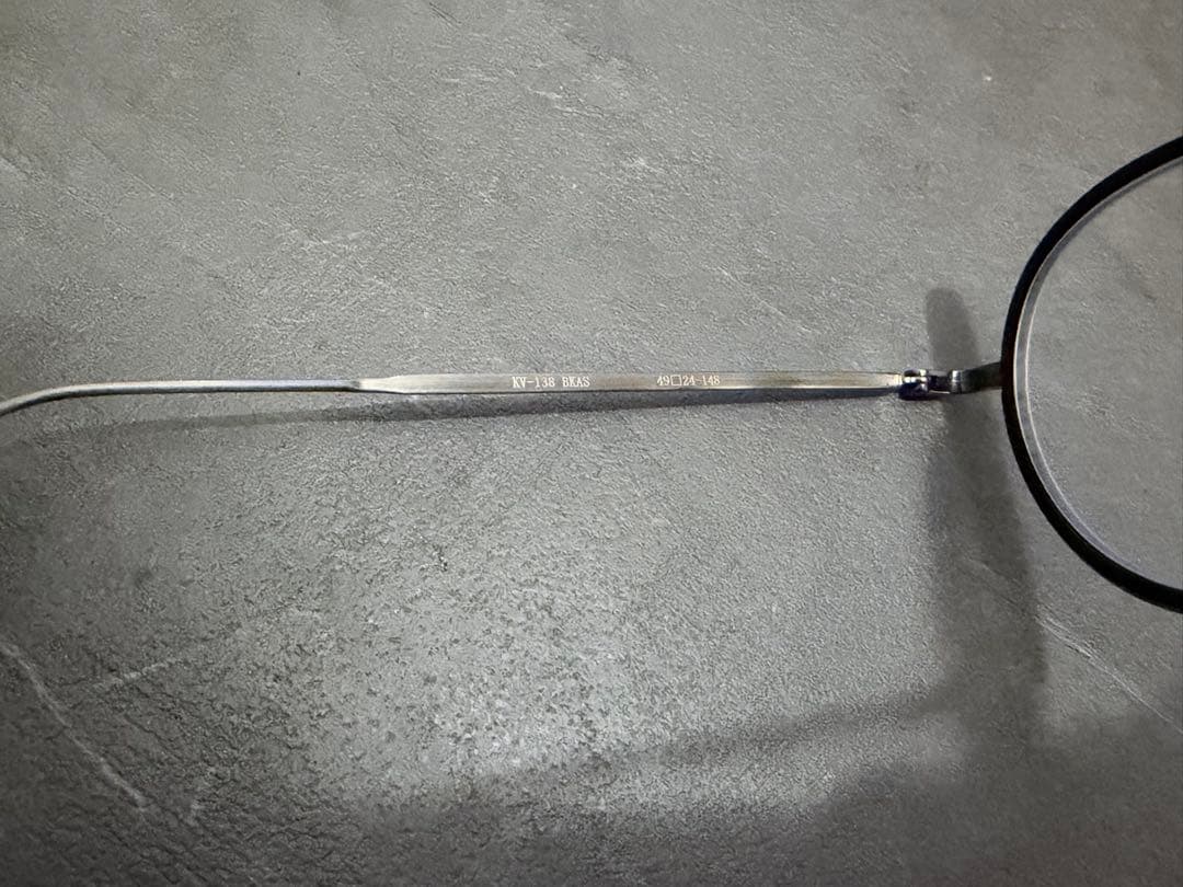 金子眼鏡 ラウンドフレーム度ありメガネ ケース付き