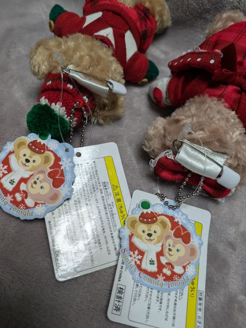 ディズニーシー限定 クリスマス ぬいぐるみバッジ ぬいば 2013