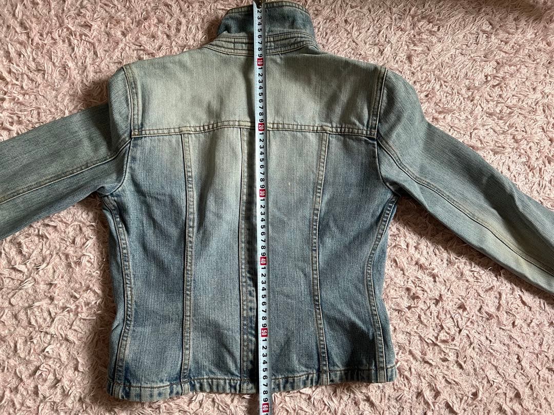 DOLCE&GABBANAドルガバ ダメージ加工デニムジャケット4ロゴ プレート