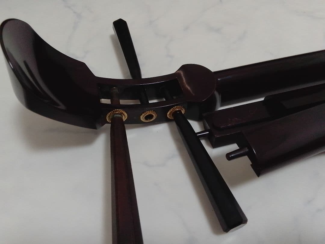 樹脂製 三味線 中棹 皮破れなし 全長約98cm 棹幅約26mm プラスチック製